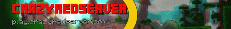 CrazyRedServer Minecraft server banner