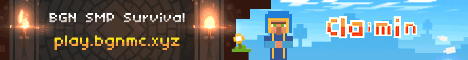 BGN SMP Survival Minecraft server banner