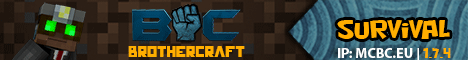 The Brothercraft Network Minecraft server banner