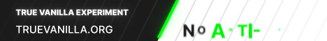 True Vanilla Experiment Minecraft server banner