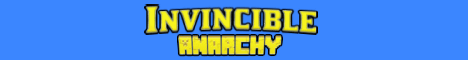 Invincible Anarchy - No PlayerReporting Minecraft server banner