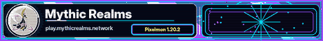 Mythic Realms Minecraft server banner