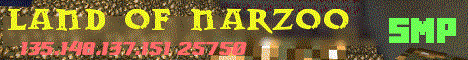 The Land of Narzoo Minecraft server banner