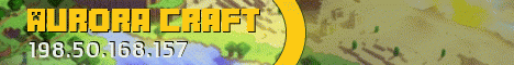 Aurora Craft Minecraft server banner