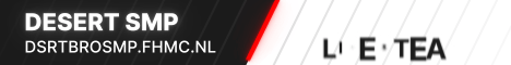 Desert SMP Minecraft server banner