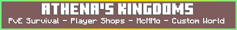 Athenas Kingdoms Minecraft server banner