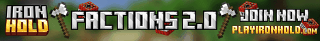 IronHold Minecraft server banner