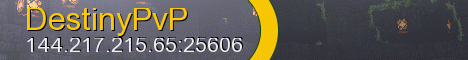 DestinyPvP Minecraft server banner