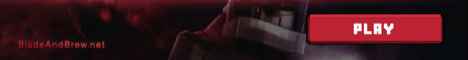 Blade & Brew survival Minecraft server banner