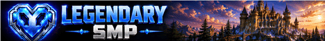 Legendary SMP Minecraft server banner