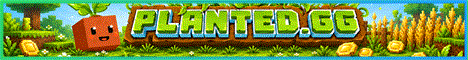 Planted Minecraft server banner