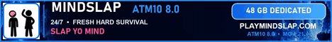 Mindslap ATM10 Minecraft server banner