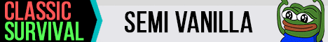 ClassicSurvival Minecraft server banner