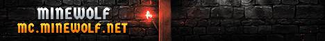 MINEWOLF Minecraft server banner