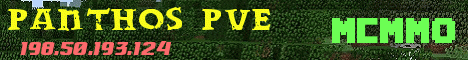Panthos PvE Minecraft server banner