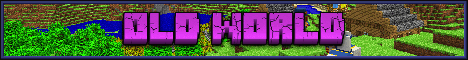 Old World Minecraft server banner