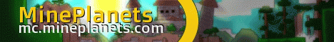 MinePlanets Minecraft server banner