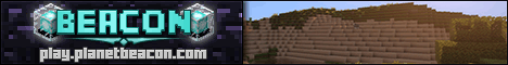 Planet Beacon Minecraft server banner