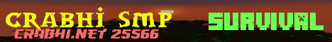 Crabhi SMP Minecraft server banner