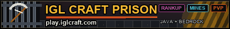 IGL Craft Minecraft server banner