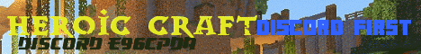 Heroic Craft Minecraft server banner