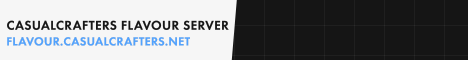 CasualCrafters Flavour Server Minecraft server banner