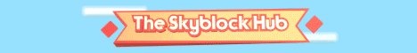The Skyblock Hub Minecraft server banner