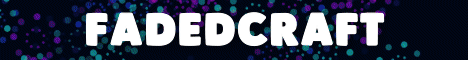 fadedcraft Minecraft server banner