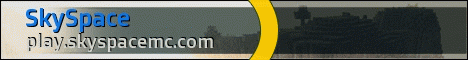 SkySpace Minecraft server banner