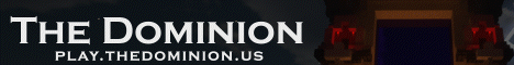 The Dominion Minecraft server banner