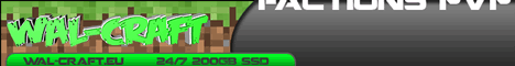 WalCraft Network Minecraft server banner