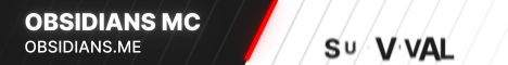 Obsidians MC Minecraft server banner