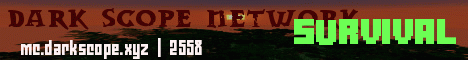 DarkScope Network Minecraft server banner