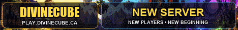 DivineCube Minecraft server banner