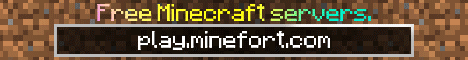 Minefort Minecraft server banner
