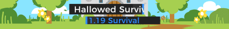 Hallowed Minecraft server banner
