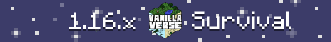VanillaVerse Minecraft server banner