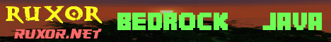 RUXOR Minecraft server banner