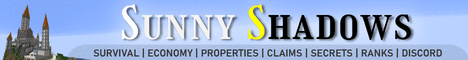 SunnyShadows Minecraft server banner