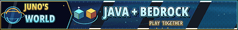 Junos World Minecraft server banner