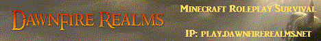 DawnFire Realms - Somnium Minecraft server banner