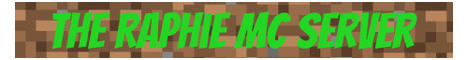 The Raphie MC Server Minecraft server banner