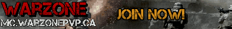 WarZone Gun PvP Minecraft server banner