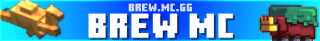 Brew MC Minecraft server banner