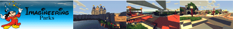 Imagineering Parks Minecraft server banner
