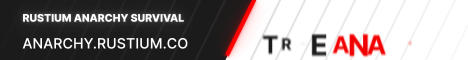 Rustium Anarchy Survival Minecraft server banner