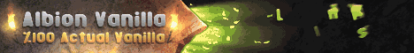 Albion Vanilla Minecraft server banner