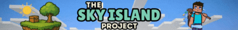The Sky Island Project Minecraft server banner