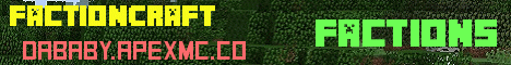 FactionCraft Minecraft server banner