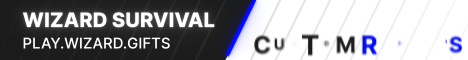 Wizard Survival Minecraft server banner